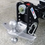 Shocker 20K Impact Max Cushion Bumper Hitch with Silver Combo Ball Mount with Sway Tabs - Max Drop
