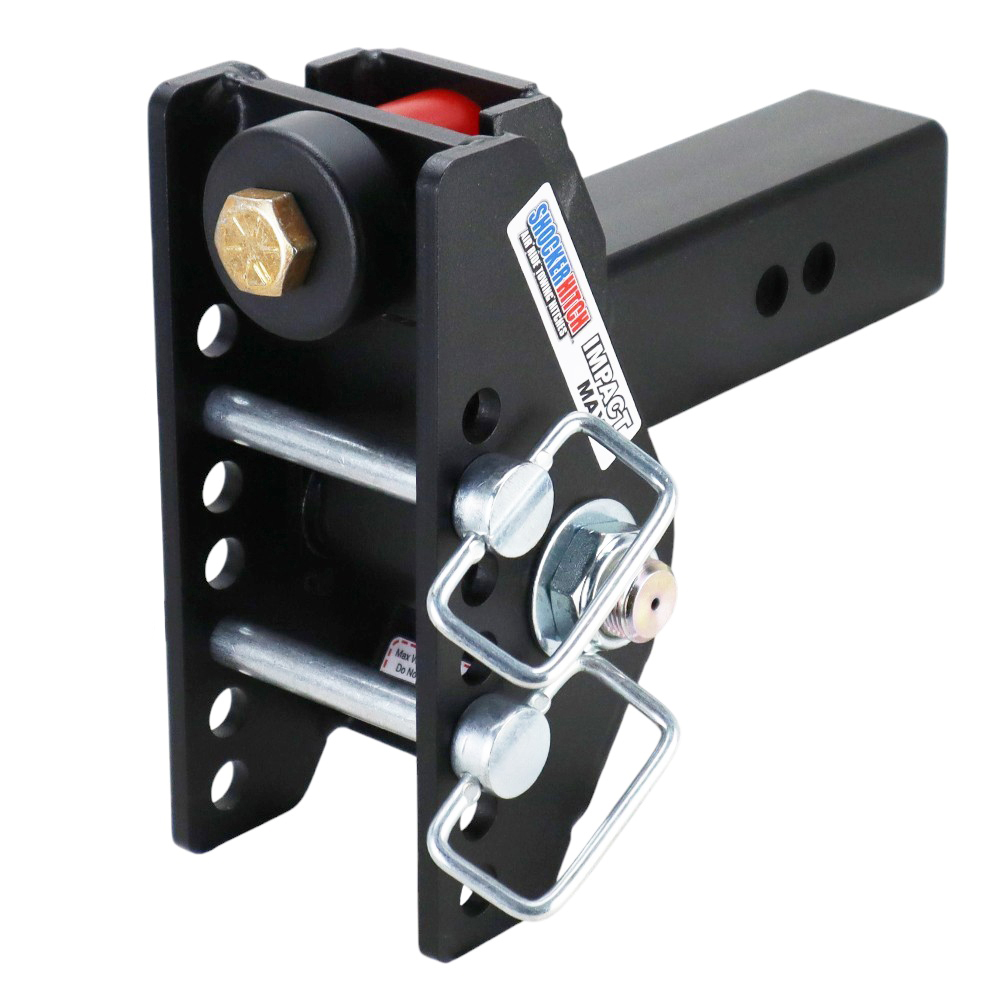 Shocker 20K Impact Max Dual Cushion Bumper Hitch Base Frame with Pins - For 2-1/2" Receiver