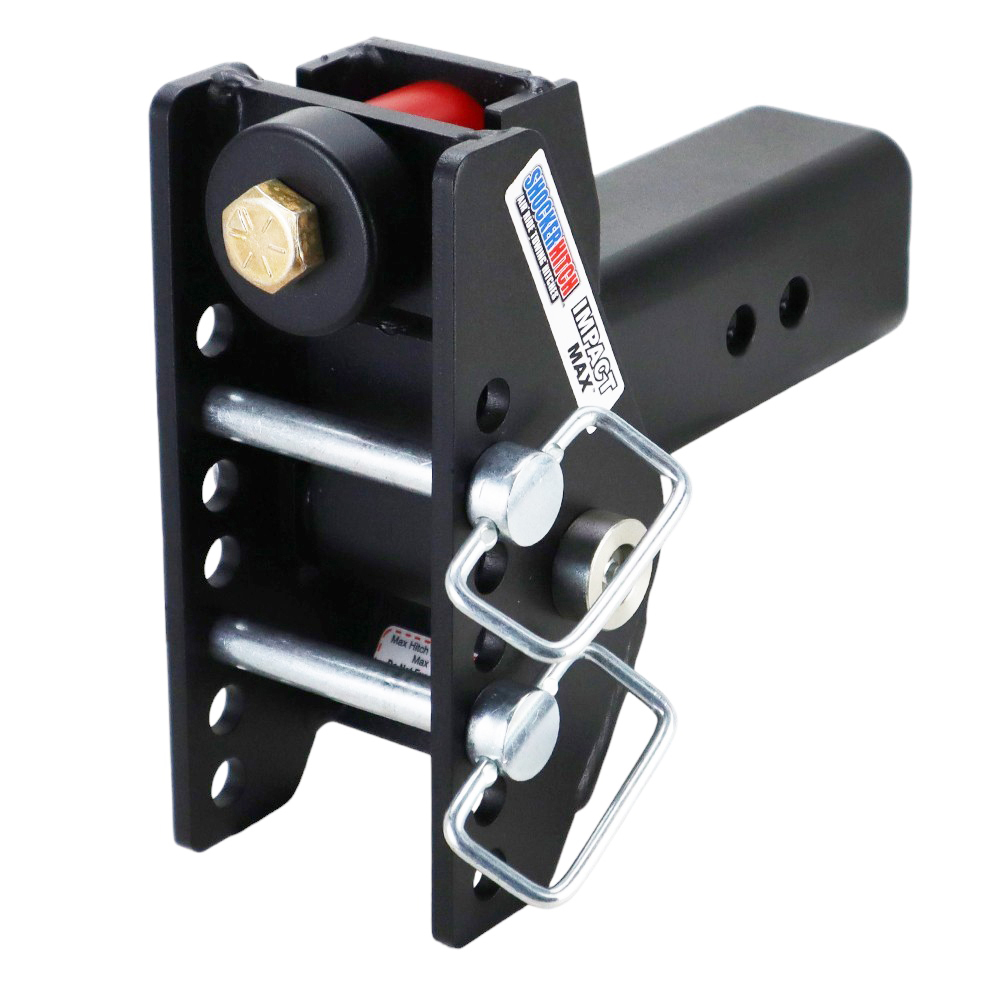 Shocker 20K Impact Max Dual Cushion Bumper Hitch Base Frame with Pins - For 3" Receiver