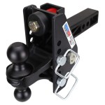 Shocker 20K Impact Max Dual Cushion Bumper Hitch with Black Combo Ball - For 2" Receiver