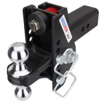 Shocker 20K Impact Max Dual Cushion Bumper Hitch with Chrome Combo Ball - For 3" Receiver