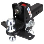 Shocker 20K Impact Max Dual Cushion Bumper Hitch with Chrome Combo Ball w/ Sway - For 3" Receiver