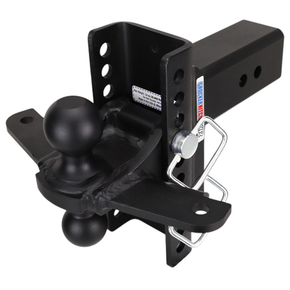 Shocker XR Hitch & Black Combo Balls with Sway Tabs - 10-Hole - For 3" Receiver