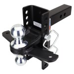 Shocker XR Hitch & Chrome Combo Balls with Sway Tabs - 10 -Hole - For 2" Receiver