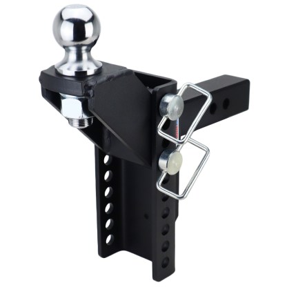 Shocker XR Raised Hitch with 2-5/16" Ball - For 2" Receiver - 10-Hole Channel