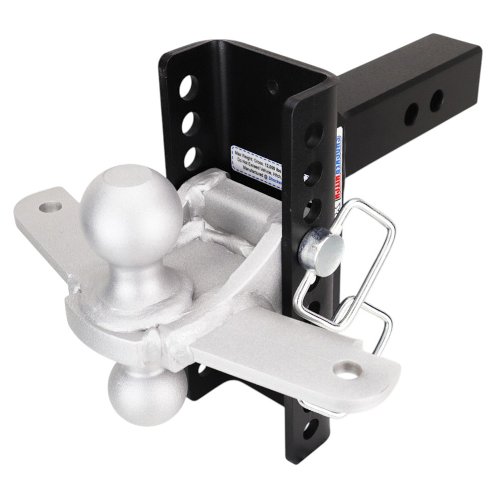 Shocker XR Hitch & Silver Combo Balls with Sway Tabs - 10-Hole - For 2" Receiver