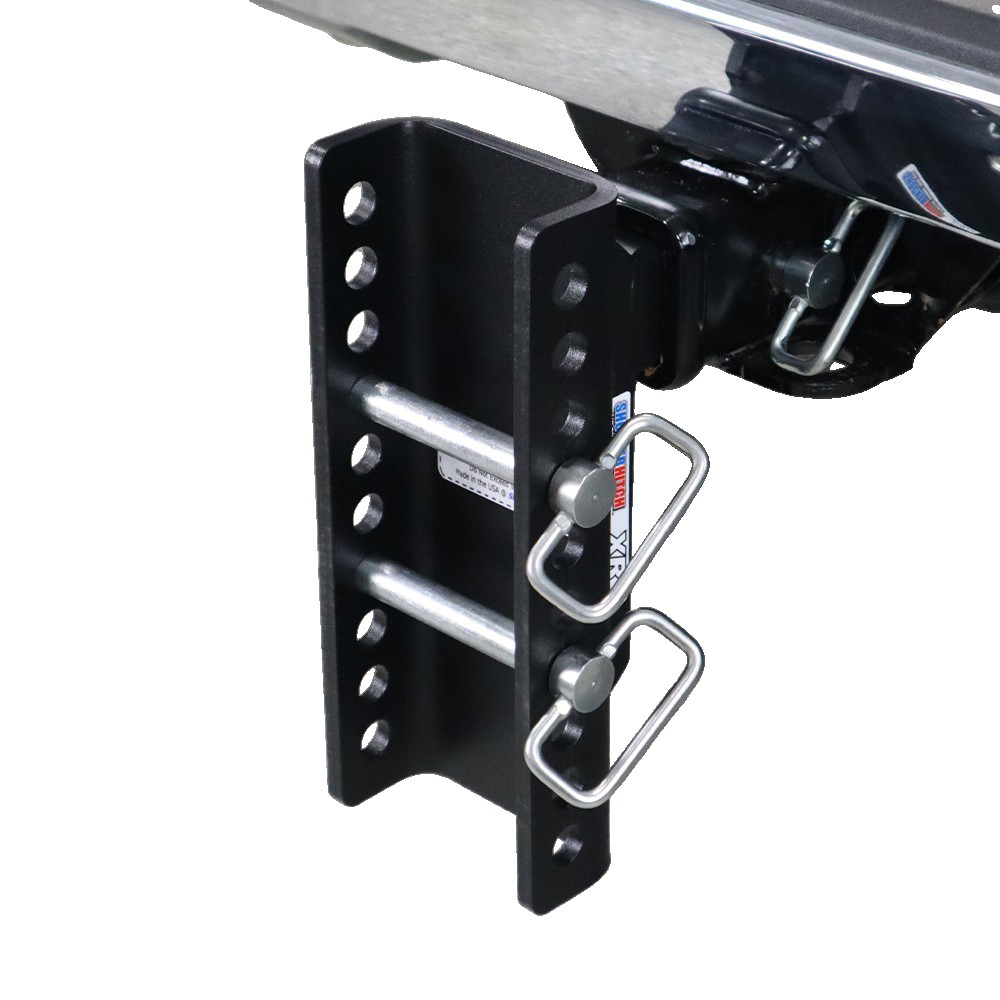 Shocker XR Drop Hitch Flipped Down Installed - 10 Hole Frame