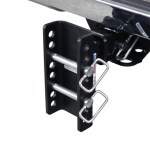Shocker XR Drop Hitch Flipped Down Installed - 8 Hole Frame