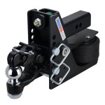 Shocker 14K Max Black Air Hitch with Channel Style Pintle & Ball Combo with 2-5/16 Ball - For 2-1/2 Receiver