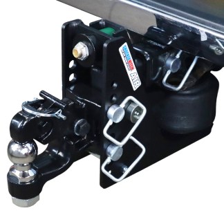 Shocker 14K Max Black Air Hitch with Channel Style Pintle & Ball Combo with 2 Ball