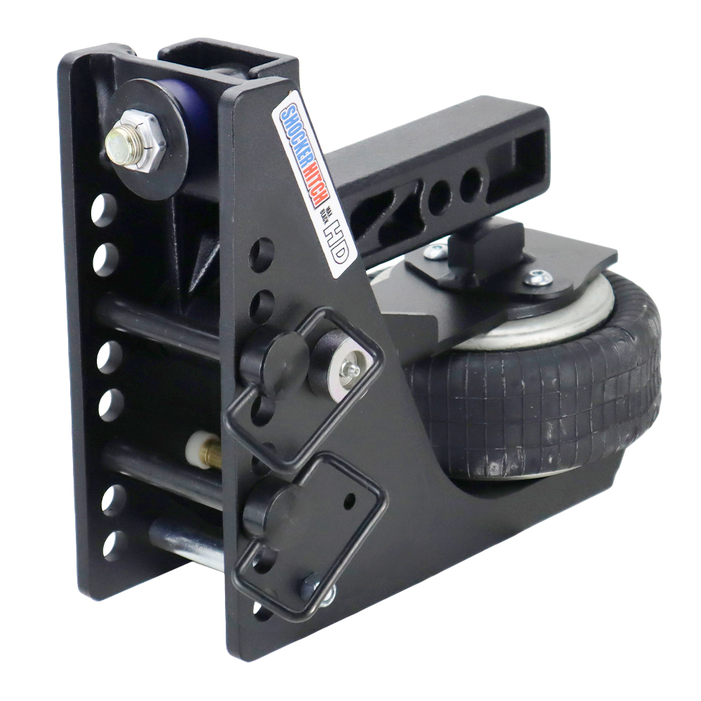 Shocker 20K HD Max Black Air Bumper Hitch Base Frame with Pins - No Mount Included - For 2" Receiver