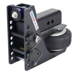 Shocker 20K HD Max Black Air Bumper Hitch Base Frame with Pins - No Mount Included - For 3" Receiver