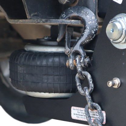 Built in Air Ride Absorbs Bumps, Tugs & Jerks - HD Max Black Air Hitch - Fully Adjustable