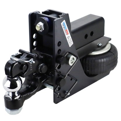 Shocker 20K HD Max Black Air Bumper Hitch with Channel Style Pintle & Ball Combo with 2-5/16 Ball" For 3" Receiver