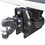 20K HD Max Black Air Hitch & 8-Ton Pintle w/ 2-5/16" Ball Installed
