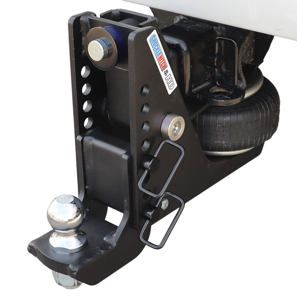 20K HD Max Black Air Hitch & Drop Mount w/ 2" Ball Installed