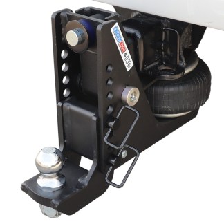 20K HD Max Black Air Hitch & Drop Mount w/ 2" Ball Installed