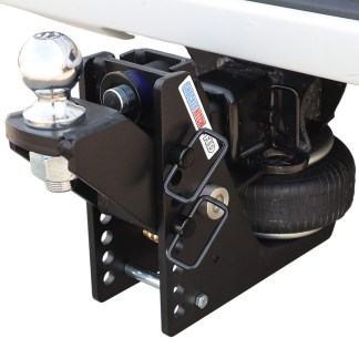 20K HD Max Black Air Hitch & Raised Mount w/ 2-5/16" Ball Installed