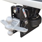20K HD Max Black Air Hitch & Silver Sway Tab Combo Ball Installed