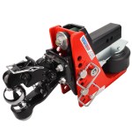 Shocker 14K Air Pintle and Ball Combo Hitch - 2-1/2" Shank with 2-5/16" Ball