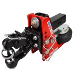 Shocker HD 20K Air Pintle and Ball Combo Hitch - 2-1/2" Shank with 2-5/16" Ball