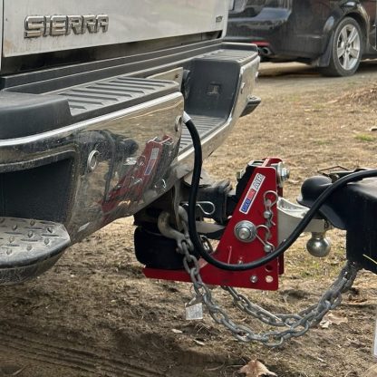 Shocker 12K Air Bumper Hitch with Combo Ball Installed