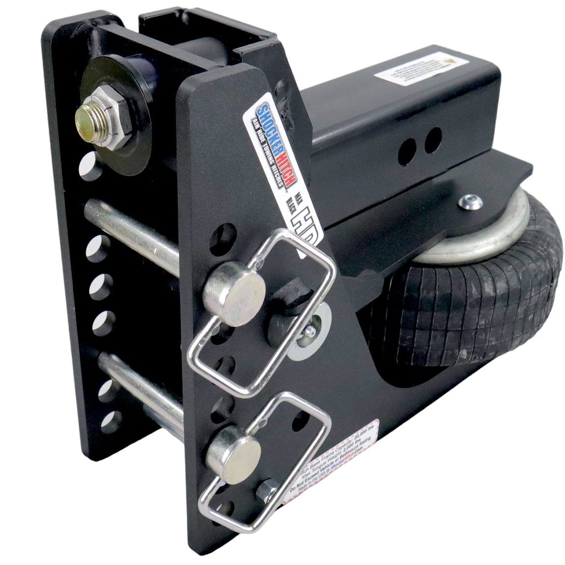 Shocker 20K Max Black HD Air Bumper Hitch Base Frame 2.5 inch (No Mount)