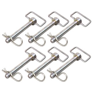 Shocker Ball Mount D-Handle Hitch Pin with Clip (6-pack)