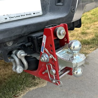 Shocker 12K Air Hitch with Combo Installed on Ford Super Duty
