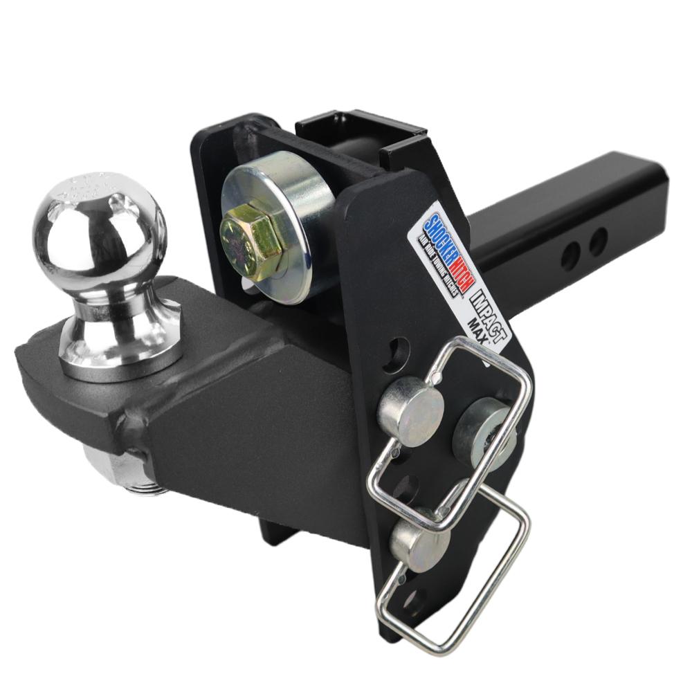 Shocker 20K Impact Max Cushion Hitch 2" with Raised 2" Ball Mount
