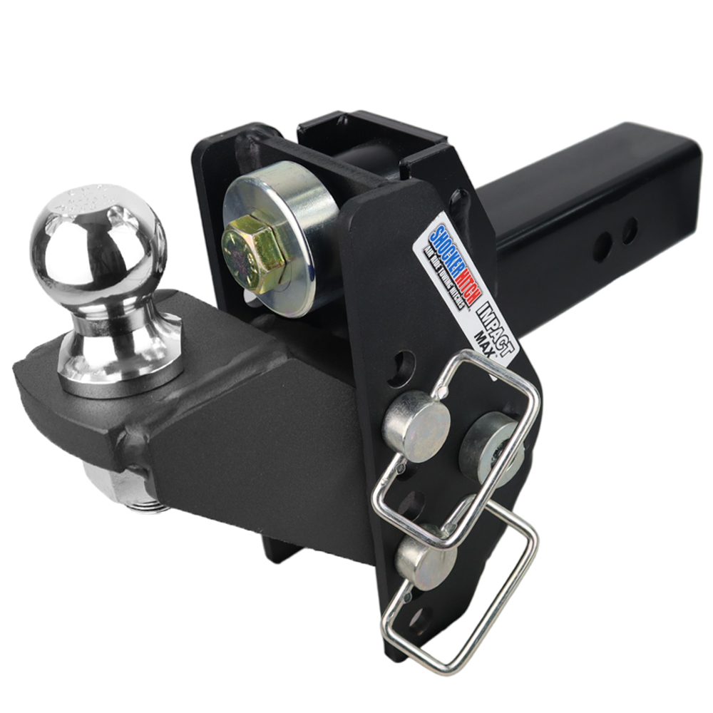 Shocker 20K Impact Max Cushion Hitch 2-1/2" with Raised 2" Ball Mount