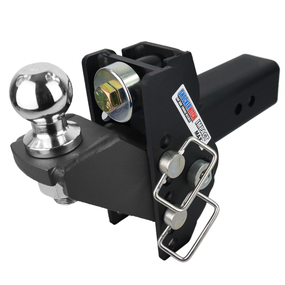 Shocker 20K Impact Max Cushion Hitch 3" with Raised 2-5/16" Ball Mount