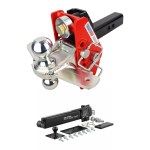 Shocker 12K Impact Cushion Hitch 2" Shank with Sway Tab Combo Ball and Single Sway Control Towing Kit