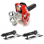Shocker 12K Impact Cushion Hitch with Sway Tab Combo Ball and Sway Control Towing Kit
