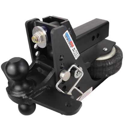 Shocker 20K HD Max Black Air Bumper Hitch with Black Combo Sway Mount - 2-1/2" Shank