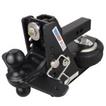 Shocker 20K HD Max Black Air Bumper Hitch with Black Combo Sway Mount - 2" Shank