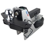 Shocker Streamline 10K Aluminum Air Receiver Hitch with Raised Ball Mount with Sway Tabs - 2" Ball