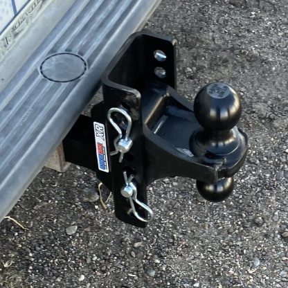 XR Black Combo Hitch Installed - Frame Flipped - 8 Hole