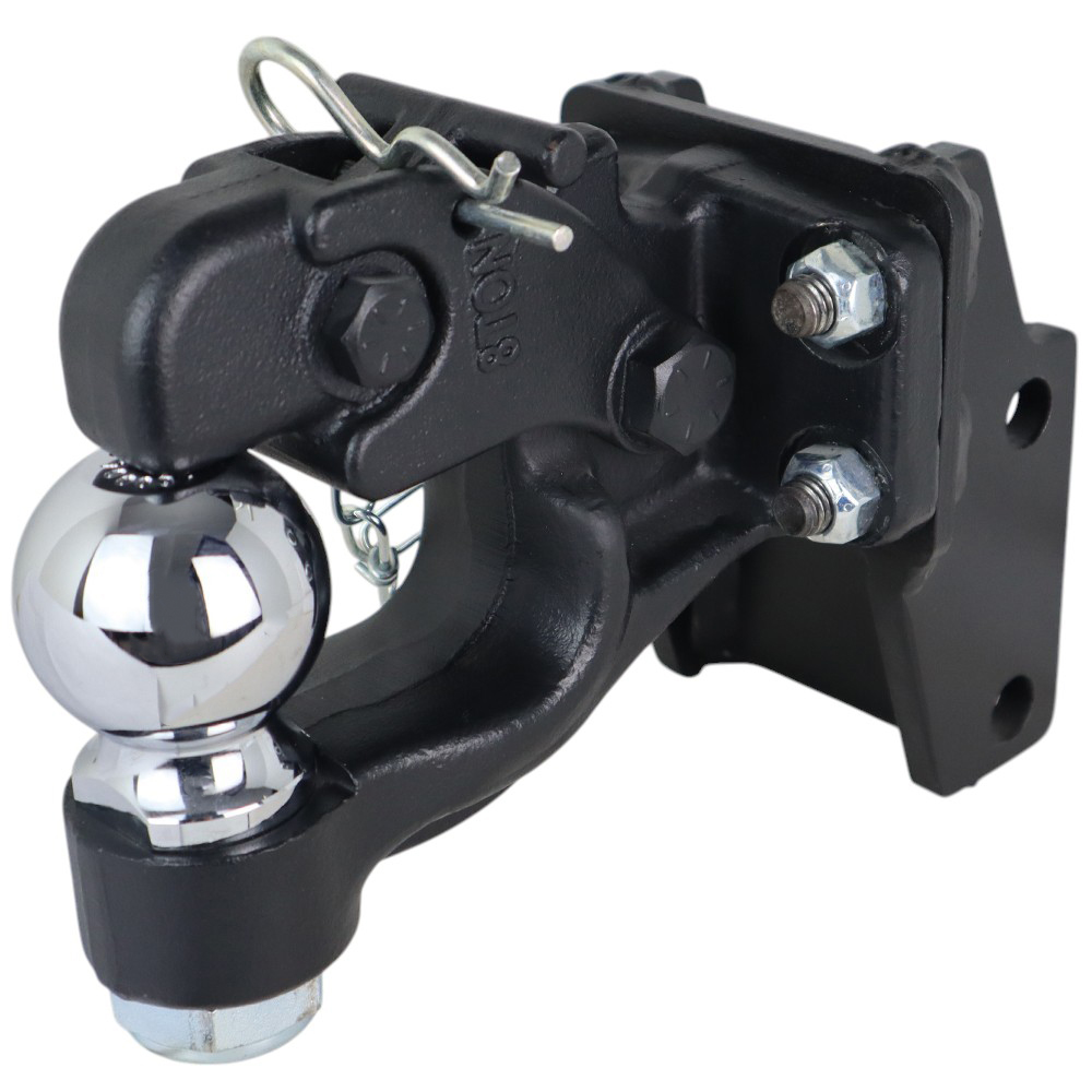Shocker Pintle Hook and Ball Combo Mount - Modified Clip