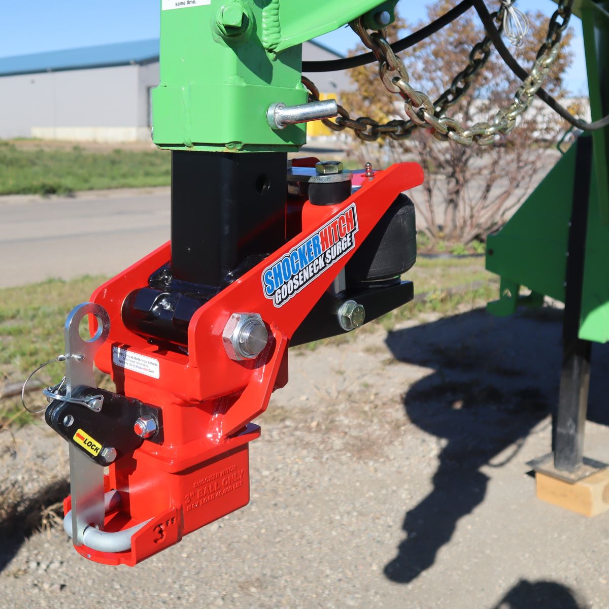 Shocker 40K Gooseneck Air Ride Hitch and Coupler for 3" Ball