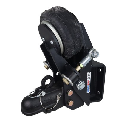 Shocker HD Tongue Mount Air Hitch with 20K Wallace Coupler - Square Plate Mount