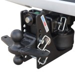 14K Max Black Air Hitch & Black Sway Tab Combo Ball Installed