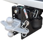 14K Max Black Air Hitch & Silver Sway Tab Combo Ball Installed