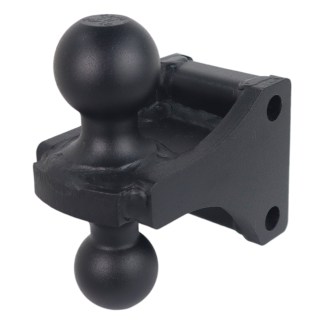 Shocker Black Combo Ball Mount 2" & 2-5/16" Balls
