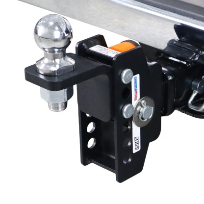 Mini Shocker Cushion Hitch with Ball Mount in Raised Position - 3,500 lbs GTW