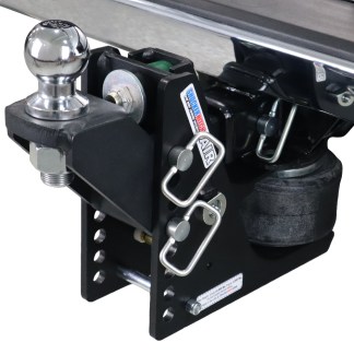 Shocker 12K Max Black Air Bumper Hitch with Raised Ball Mount