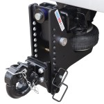 20K Super Drop Max Black Air Hitch & 10-Ton Pintle Installed