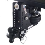 Shocker HD 20K Max Black Super Drop Hitch with Black Combo Ball Mount