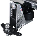 Shocker Streamline 10K Aluminum Air Bumper Hitch with Drop Ball Mount with Sway Tabs