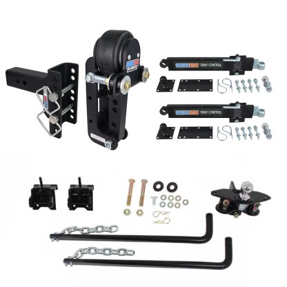 Shocker Air Equalizer with Sway Control Chain Style Weight Distribution Hitch Kit For 2-1/2" Receiver - 8 Hole Frame